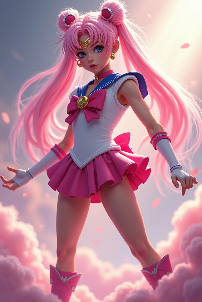 Small breasts、Full body view、Chibiusa、Sailor Moon(Chibiusa)Flat chest、Small breasts、Full body view、Chibiusa、Sailor Moon(Chibiusa)Flat chest、Spread your legs、 nude、smile、Raise one leg,very cute,muscle、big eye,tear、high kick,high quality, high heels,lolimanko、Spread the genitals