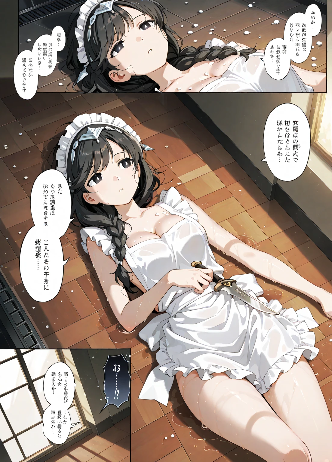 ((pixel-perfect, detail-perfect))), solo nude, 1girl, keke tang, eyes azzur, style moe anime love live, smile, completely nude, vulva vagina dripping urine, sauna, armpit, open legs, masturbating, big filesize, ultra quality high