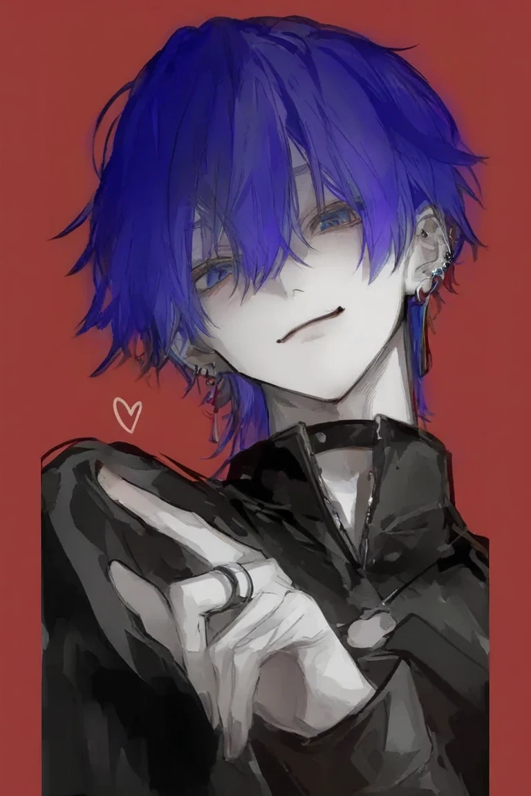 Kirishima touka, Tokyo ghoul, anime girl, Beautiful face, beautiful white skin, blue-purple hair, Short hair, Tuka Kirishima hairstyle, covering her hair on the left side of her face, blue-purple eye , School clothes, beautiful body, white light jacket, red tie, short skirt, Black jacket, strategic position, secondary student, black jacket contains threads and chains, bad girl , Beautiful girl, Tsondry, kirishima touka , Bloody background