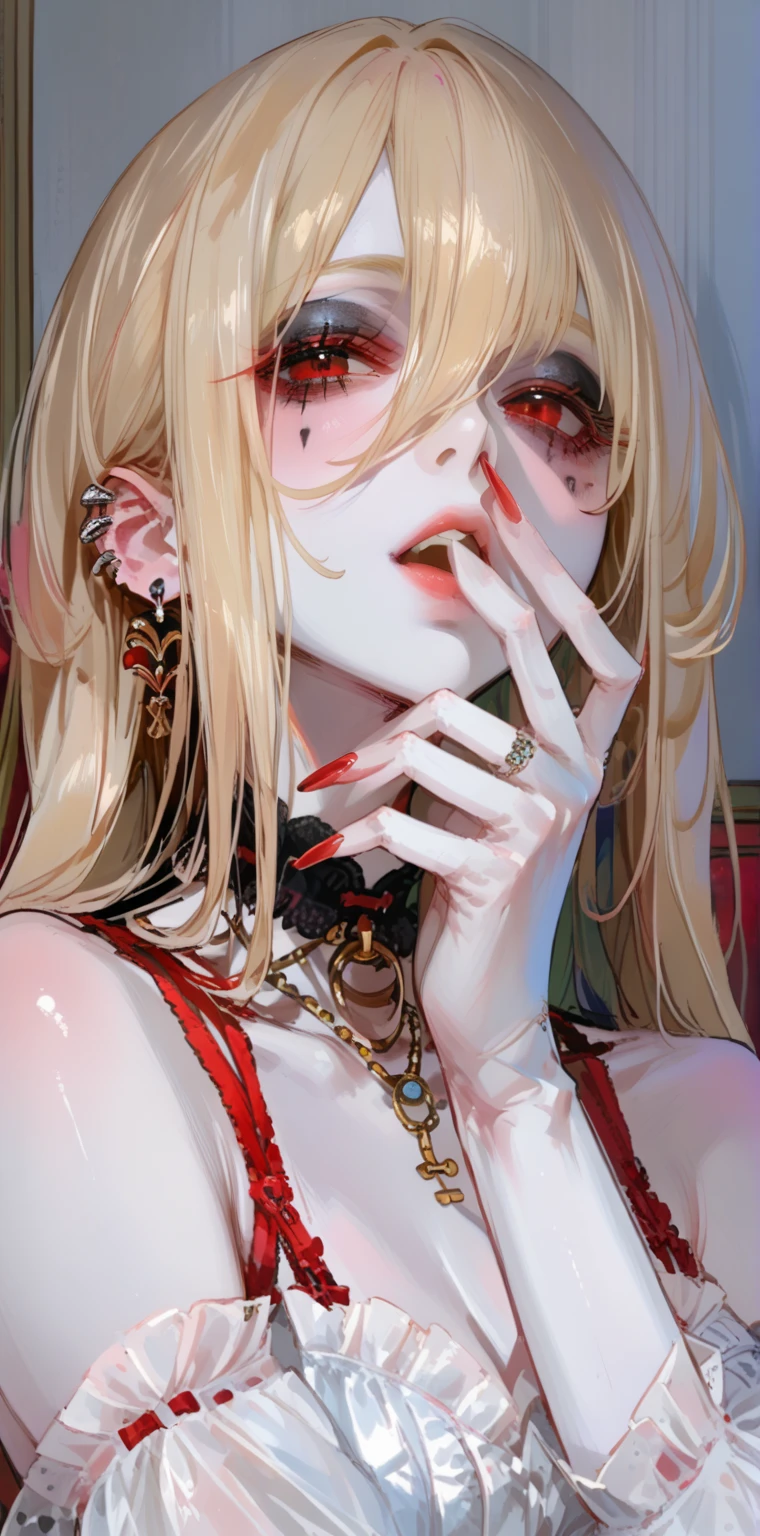 solo、Female 1、8k, RAW image、lively、Crisp double、long eyelashes、big breasts、cleavage emphasis、big cleavage、White V-neck off-shoulder that sticks to your skin、long sweater maxi dress、sweaty face,Shiny pink gloss lip、sexy lips、standing pose、get horny、sexy face、background bokeh、(full shot)、((beautiful feet、Sexual facial expressions、a seductive look)), (Thin small face、sharp chin、small mouth、(((sweat,glowing skin、shiny skin、oil skin)))、((full shot))