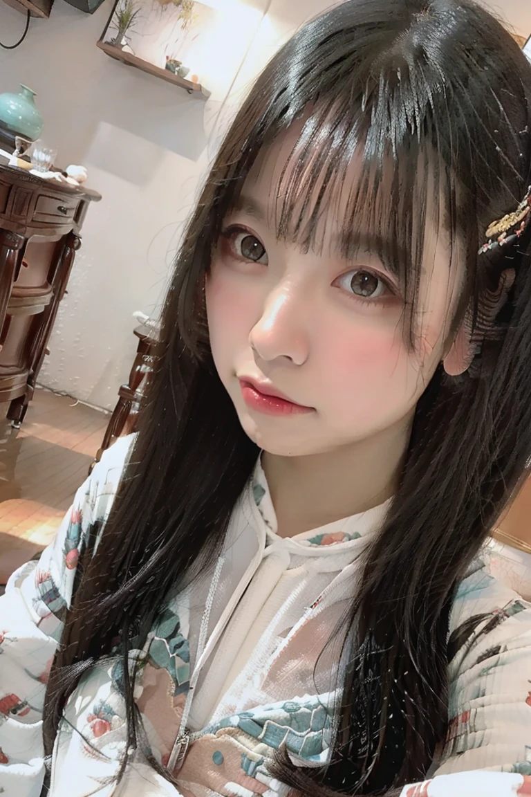RAW, analog style, delicate, best quality, hyper detail, finely detailed, intricate details, colorful, (perfect body, perfect face), (a beautiful 18 age years old cute Korean girl:1.3),  soft lips, (light eyebrow:1.4),1 girl, 18 yo, solo focus, skinny, pale skin, soft lips, (light eyebrow:1.4),shiny brown eyes, black long hair, hair clip, small breasts, beautiful detailed sky, floating hair,  (nose blush),  beautiful detailed eyes, office lady, suits, white shirt, black miniskirt,  black heels\\ street, subway station, shop border,tree,r cloudy,  smile,