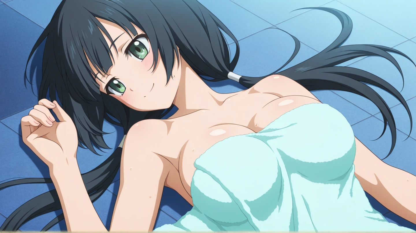 1 girl,(bed),(yukih0sita yukino),blush,underwear,(whole body:1,0),Sweat,long legs,barefoot,,(pussy cameltoe:1.0),((Love juice overflows from panties:1.0)),(stain on panties),(white bra),(White ruffled panties),
