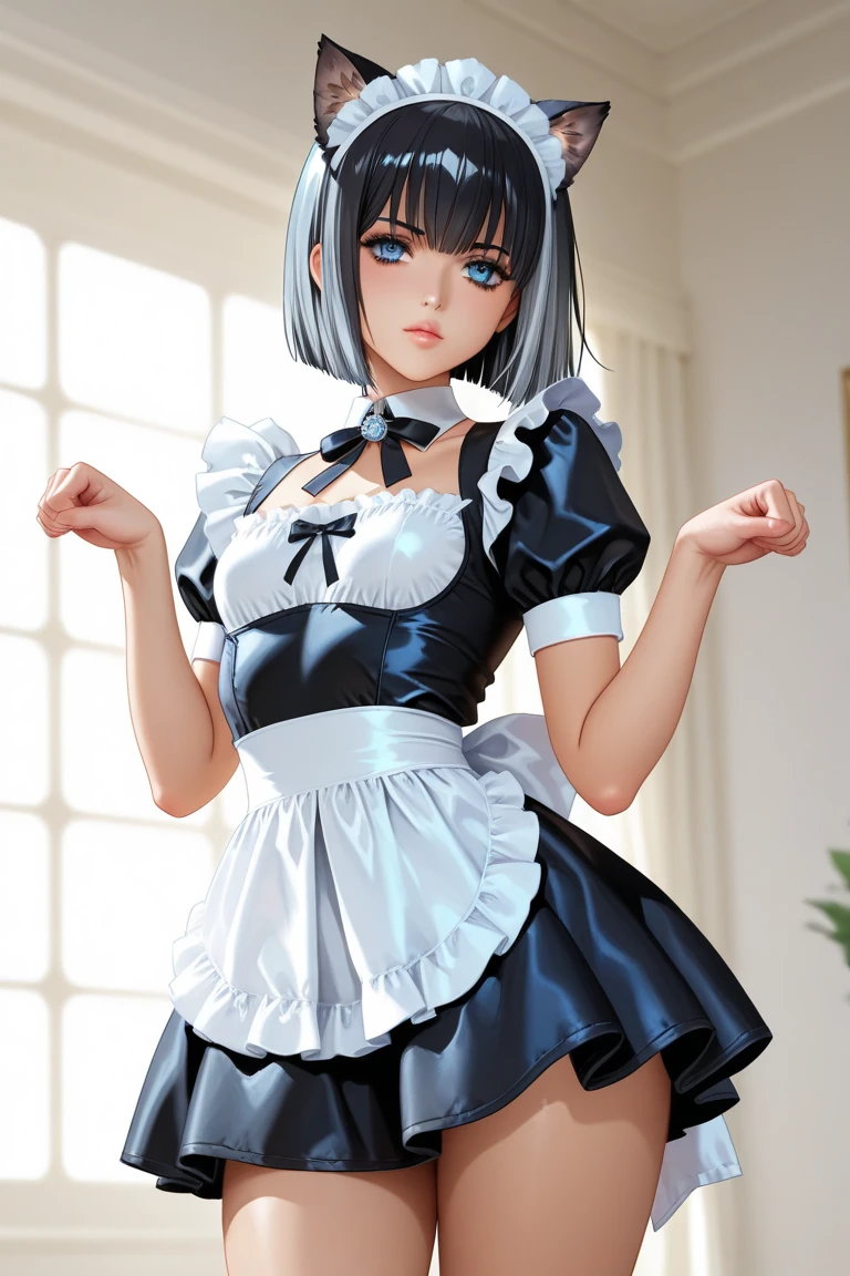 masterpiece, best quality,1girl,maid apron,maid headdress,<lora:Jam_19_LORA:0.6>