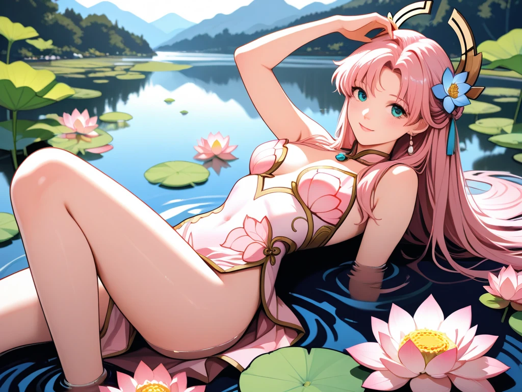 ((Finest quality)),(超A high resolution),(Ultra-detailed細),(Meticulous portrayal),((the most picturesque works of art),Ultra-Precision Art,The art of astounding depiction,Fantasyart:1.5, ((((Beautiful flowers々:1.5))), ((Body eroded by flowers:1.3)),Glamorous body:1.3,fancy background effects、masterpiece、Fancy details、(NSFW 1.1), ((1girl in)), ((masutepiece)), ((Highly detailed:1.3)), In crystal clear water,beautiful woman entering the lake, ((long yellow hair)), Wet hair, Wearing a light transparent dress, clothed bathing, steam, (Rose petals floating in water:1.3), Early morning light, Ivory Gold AI, windows, Crepscular lighting, 、Lace sheer underwear、very very gigantic boobs、Pink nipples、pink areolae,透けて見えるPink nipples、透明なpink areolae、lace and string shorts.、princess carry,Sexy lingerie with lace and strings,See-through sexy lingerie,Transparent lingerie、translucent dress、pearlsescent、pearls、Sexy Harness、Sexy garter belt、Sexy Stockings、Well equipped,intimate, rose garden、Multicolored roses、lake with floating roses、Lying down、Open legs、Spread your legs、Open thighs、Immersion in water、Wet body、splash water、gorgeous flower decoration、big flowers、stylish hair、Moon, lantern, Night, Solo, playing in the water, Water, hair flower, flower, Outdoors, skyporn, full Moon, Rain, lantern, wet clothes, skyporn, wet hair (((masutepiece),(the Extremely Detailed CG Unity 8K Wallpapers),Best Quality,Cinematic lighting,Detailed background,Beautiful detailed eyes,Bright pupils, (extremely delicate and beautiful),(Beautiful and detailed eyes description), Ultra-detailed,masutepiece,)),((Yellow eyes))、