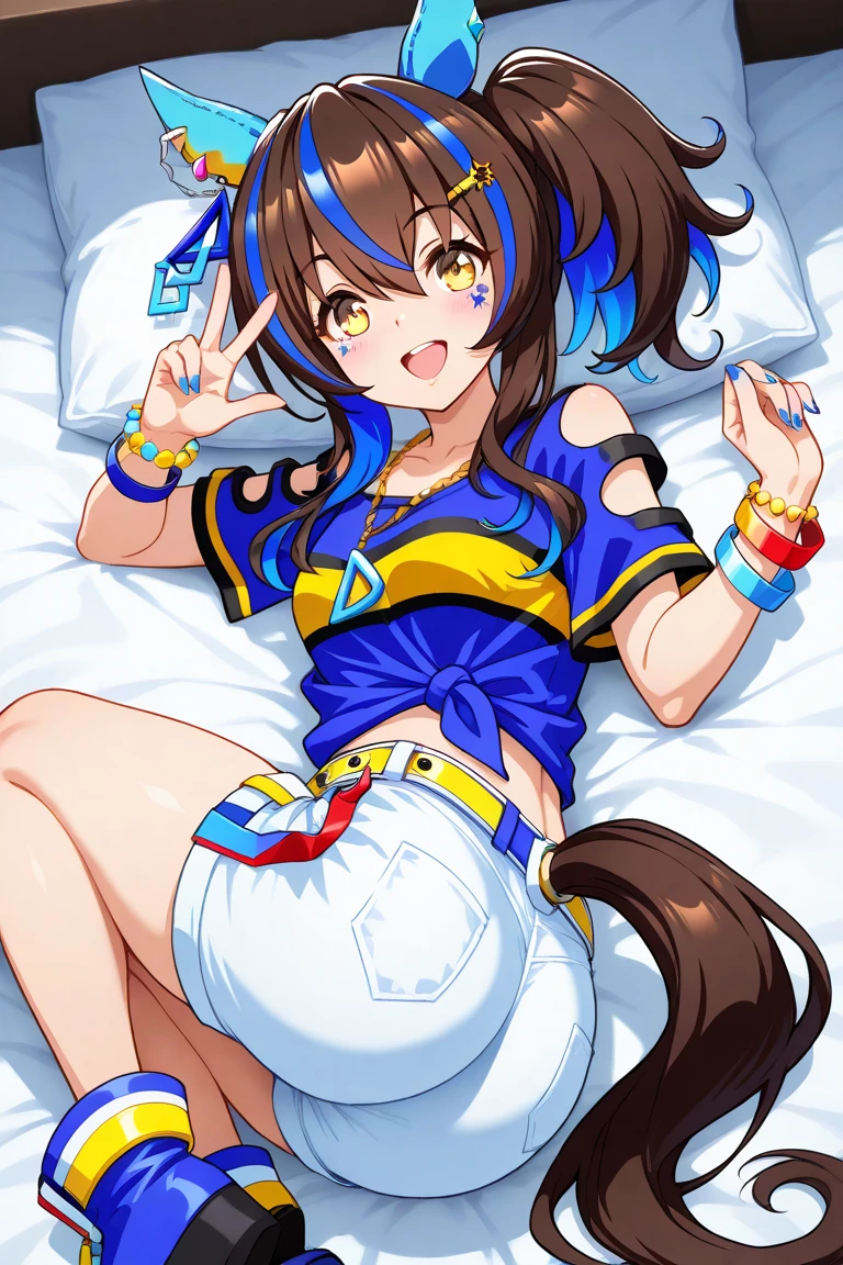 (((missionary position vaginal sex))),(((having vaginal sex))), (((two girls))),delicate and cute girls with brown hair,((cheerleading uniform)),(((tennis uniform))),(((cheergirls dress))),(tcheerleader)))、16years、Super8K Ultra High Definition、Delicate texture、 Medium Hair、flat chest、(((pleated mini skirt)))、(((Wear a cheergirls wear )))、,Plain clothes,spreading her legs,exposed panties,nsfw,middle breast,(((in hotel))),(((lying down on the bed,spreading legs open wide with knees bent,creating the shape of the letter M))),(((detailed race panties))),Wearing panties、),penis,penis insert(((blue taste cheergirls uniform))),showing armpit
