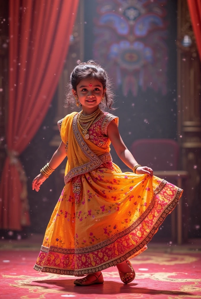 create a photo of a child with a fan