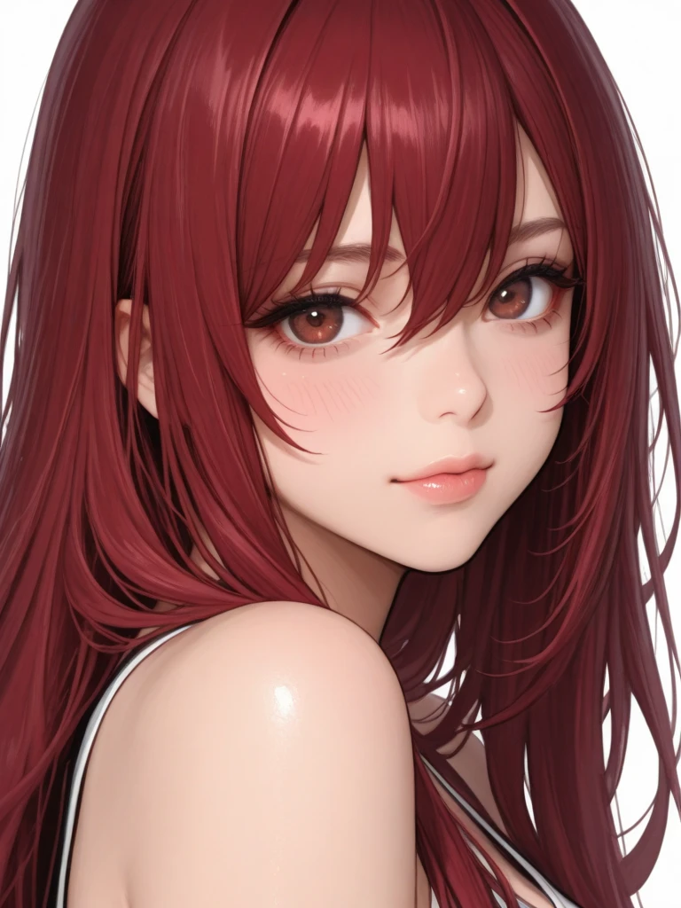 bestquality、Ultra High Res、(photorealistic:1 beauty girl.4)、。Red wings。Japan people、charming face。Model Face。hair long。slender。BIKINI、beautiful detail、Red hair。Big Boobs。Mini skirt。ear ring。Raking up your hair。Detailed details。vivid。realistic details。lifelike。large wings on the back。Clouds around。Mass of clouds。naked，。Wings of an Angel。long wings。Wide wings。Lifting the chest。Lift your chest with both hands。Embarrassed face lifting chest with both hands。embarrassed face。shyness。blushful。Kneeling。Get on your knees。Eyes closed。kiss face。Kissing face with closed eyes。kiss。Look up。Pressing for a kiss。Ask for a kiss。Wings。