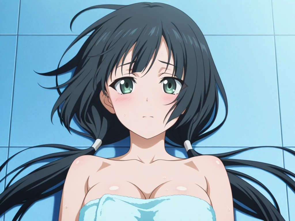 best quality, amazing quality, very aesthetic, (ultra-detailed), (1girl, aris, blue archive, solo, blue eyes), (realistic face:0.9),(string bikini:1.8), (glare, blush, thigh:1.3), (cowboy shot), (glowing eyes), (half closed eyes:0.9), (nipple), (official art:1.3), (pool), expressive eyes, perfect face, extremely detailed eyes, perfect anatomy, smooth skin, (shower room background:1.5), clear eyes, beautiful face, small breasts, (anime style:1.7), (Warm Light:1.5), (highres:2), (Chiaroscuro),
