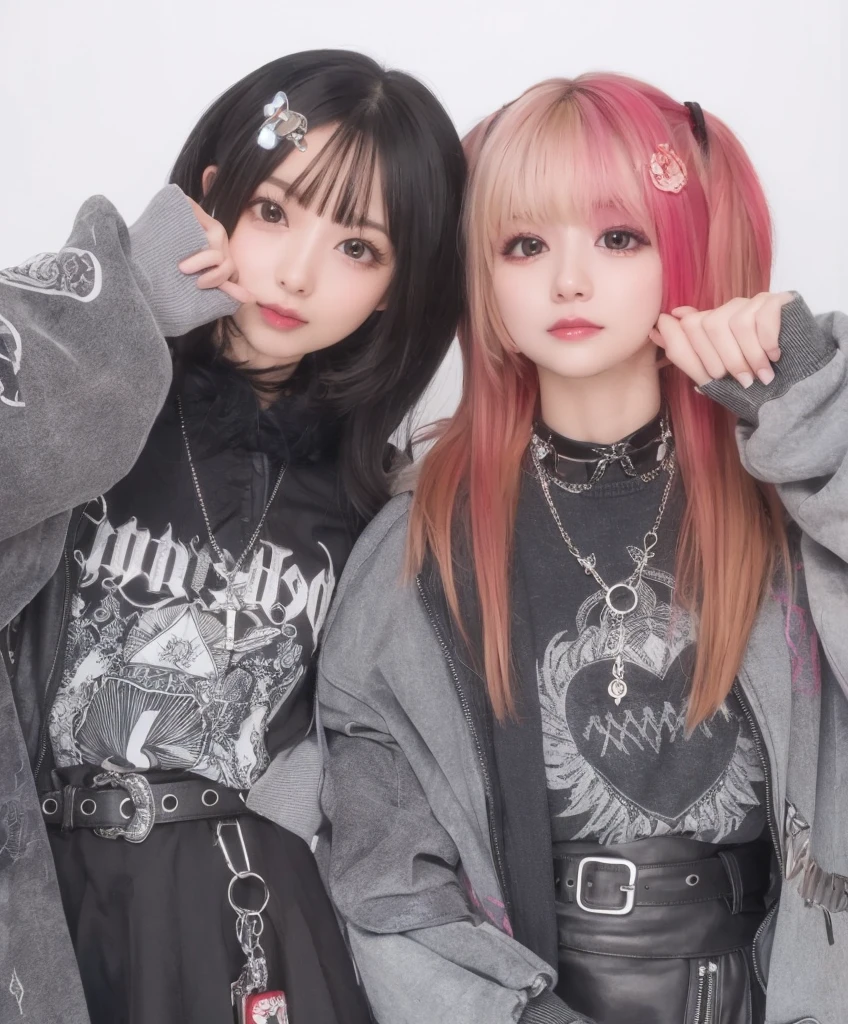 (Tabletop:1.2, Highest quality:1.2), 32k HDR, High resolution, ((対照的なTwo Girls)),((Two Girls:1.5)),((On the bed),)(On the bedに横たわるTwo Girls),(求め合うTwo Girls), (激しく愛し合うTwo Girls), (愛し合うTwo Girls), (With two people,Two Girls),((愛し合うTwo Girls)), ((抱き合うTwo Girls)), ((Silver hair in a short bob cut)),(見つめ合うTwo Girls), ((Deep Kiss:1.2)),(Two Girls),(Two girls), (Black Hairの少女とScarlet Hairの少女), ((Scarlet Hair,Red color hair:1.2,freckles,short hair,Shaggy,Messy Hair,)),((Black Hair,Beautiful straight black hair,Beautiful white skin,ponytail)), (Arms covered in tattoos),(全身をA body covered in tattoos), (A body covered in tattoos),(Dragon Tattoo),(Bishamonten tattoo),chest, Messy Hair, Bedhead, Dynamic pose, tongue,( chestの谷間:1.35), Detailed skin texture, Detailed face, Fine grain, (forward leaning posture:1.1), (tongueを出す, 長いtongue,tongueを絡める,lipsを重ねる),((lips)),(Face tattoos),((Collar with leash)),(Girl in chains),(A girl kept like a dog),Women in ecstasy,climax,Acme,(hoodie),(shirt),(T-shirt with logo),