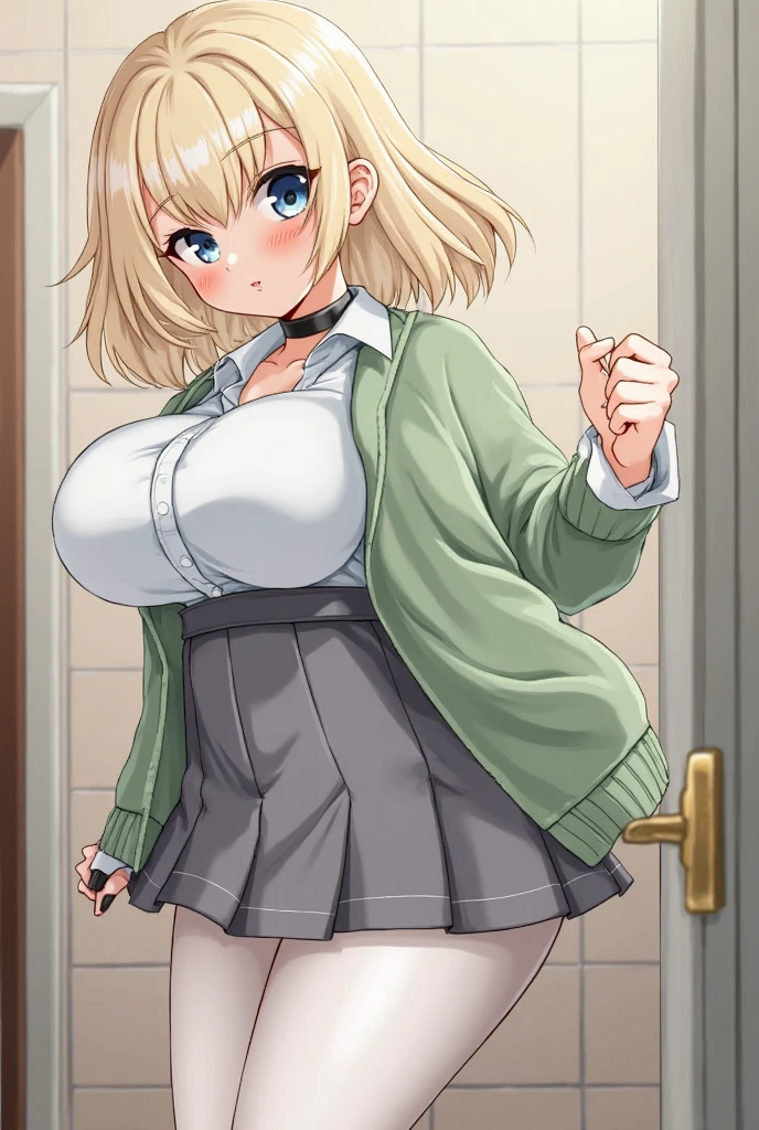 ((masterpiece)),(((best quality))),((character design sheet)),((rough sketch)),((vulgar)),thick thighs,african girl,blond hair,smile,((between breasts)),pussy juice,wearing an Wet sexual nurse uniforms and nurse cap,shirt harf lift,milking