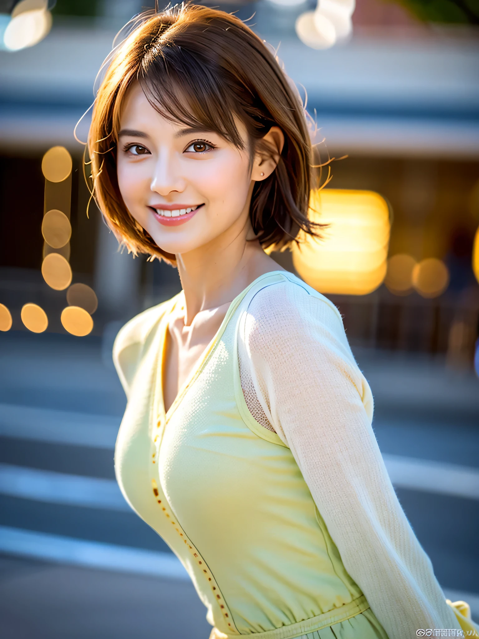 ((Top Quality, 8k, Masterpiece: 1.3)), Sharp Focus: 1.2, Perfect Body Shape Pretty Woman: 1.4, Slender Abs: 1.2, (Layered Haircut, Big: 1.8), (Sports Bra: 2.0), (Jogging: 1.8), (Street: 1.2), Highly Detailed Face and Skin Texture, Detailed Eyes, Double Eyelids, Smile, Bokeh,