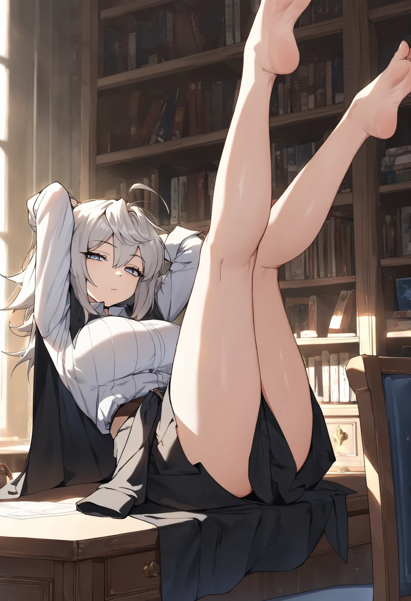(masterpiece), best quality, expressive eyes, perfect face,nsfw:1.2,full body,embarrassed:1.2,breathless:1.4,humid:1.2,full-face blush:1.3,glasses,Underwear,Straddle the wooden horse:1.4,Arms behind the waist, bound wrists, shackles the ankles,The rocking horse is too high for my feet to reach