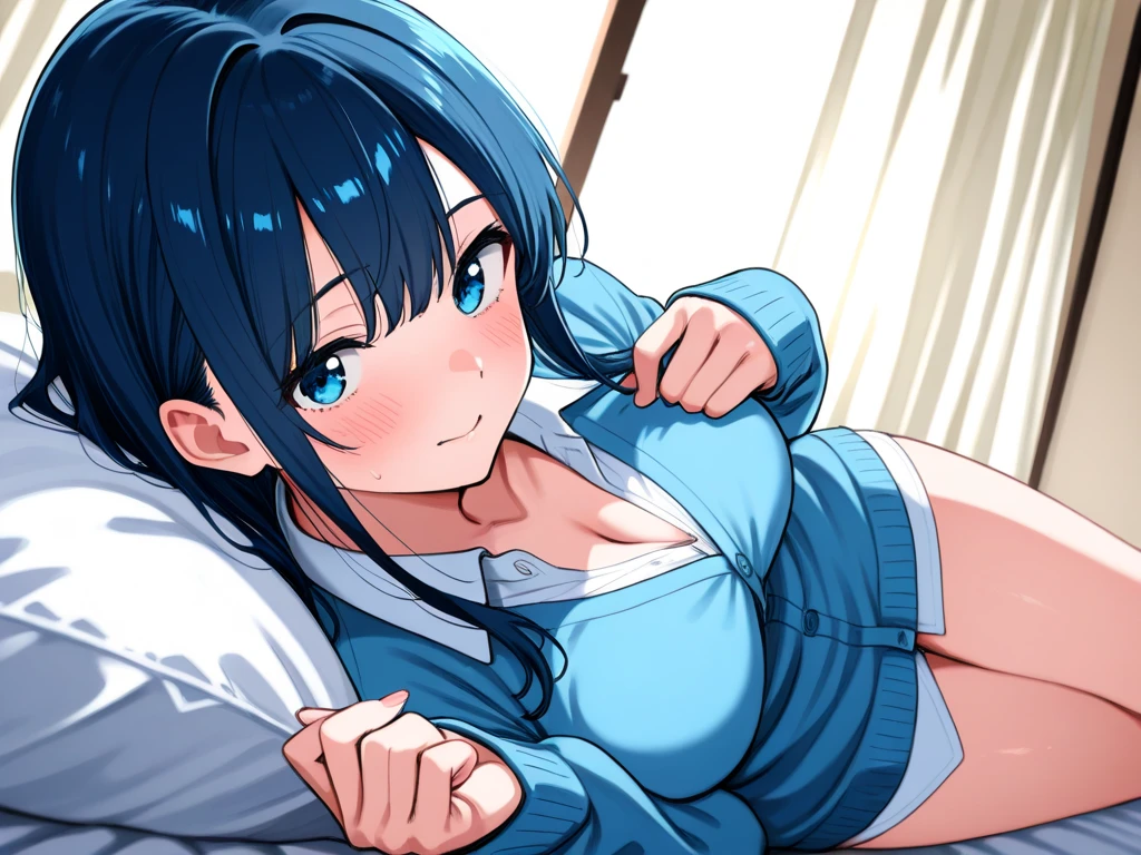 ((masterpiece)), ((best quality)), ((4K)), girl, lift shirts, pinch shirts, naked body, nipples, blushes, embarassed, cute