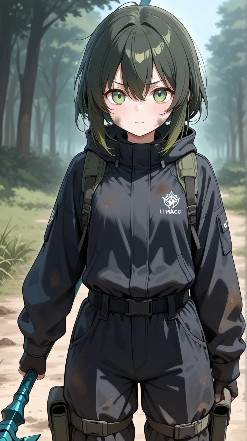 teenage girl,war ,corps entier,Plant monsters