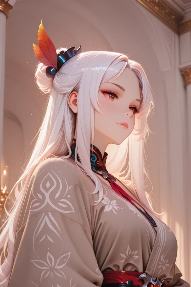 REALISTIC VISION 1.4, BETTER VAE,sharp focus, ultra detail, 32k,realistic photo, intricate details, kitsune, intricate details ,woman, nine tails,intricate details,intricate details,big , Voluptuous body, intricate details, Miko,clothes long white dress with red details intricate details,tattoos intricate details,full body, orange eyes, white hair