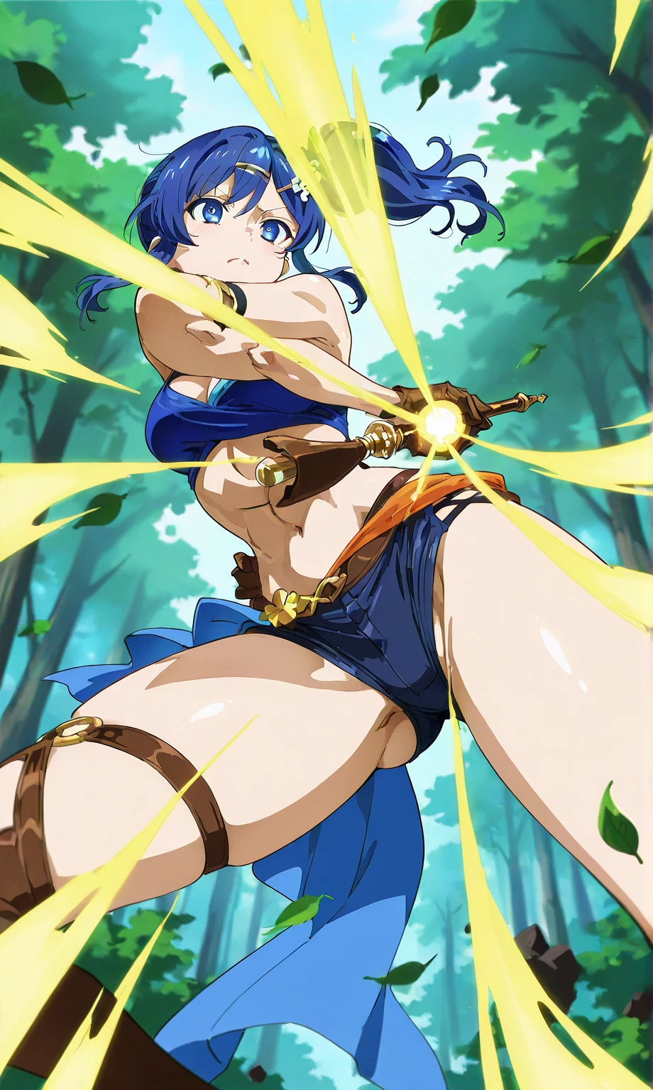 Fille se penche, thicc, string