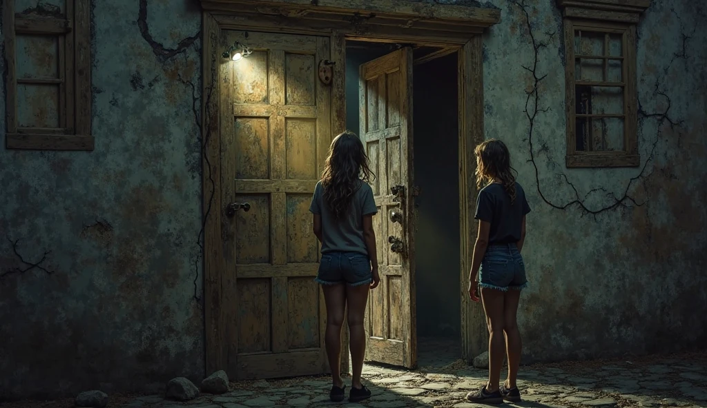 Finally, The elevator stopped and the doors slowly opened., revealing a dark tunnel. “Are we ready for this??&quot; asked Agustina, looking at his friends. With a collective nod, They entered the tunnel, lighting the way with their lanterns. As they advanced, They started telling jokes to ease the tension. “Why ghosts are bad liars”?&quot; asked Sebastian. “Because you can see through them,&quot; he replied, and everyone burst out laughing. Laughter filled the tunnel, and for a moment, the fear faded away.