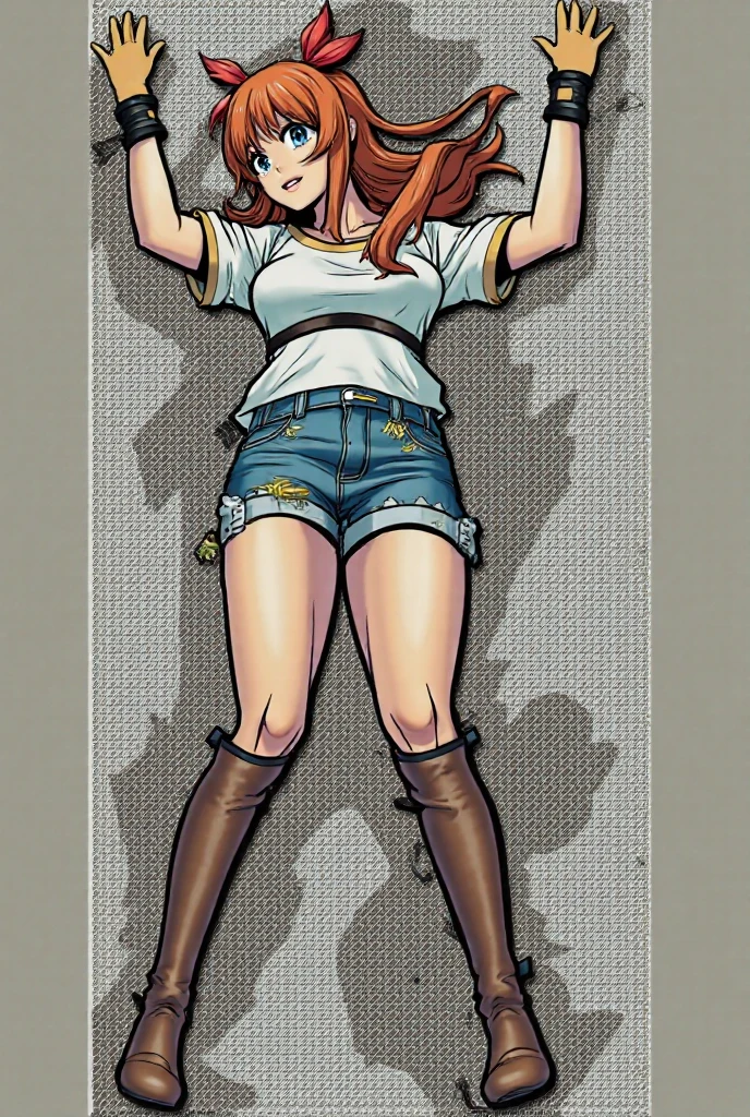 (masterpiece, best quality:1.2), Android 18, blonde hair, 1girl, short shorts, thick butt, red nails, barefoot, extra large breasts, cameltoe, dirt road, countryside, masterpiece, best quality, absurdres, highres, 4k, ray tracing, perfect face, perfect eyes, intricate details, highly detailed, (best quality:1.33), (masterpiece:1.42),(semi realistic:1.3), (detailed:1.15),(skin details), Dappled Light, analog style (look at viewer), (skin texture), (realistic texture skin), cinematic light, side lighting, ultra high res, best shadow, RAW, (Dutch angle:1.1), lightroom, cinematic, hdr, raw, (intricate:1.4), high quality, soothing tones, intricate details, extremely high quality RAW photograph, detailed background, intricate, Exquisite details and textures, highly detailed, ultra detailed photograph, warm lighting, 4k, sharp focus, high resolution, detailed skin, detailed eyes, 8k uhd, dslr, high quality, film grain, Fujifilm XT3, 
 Rainy Day: The diffused light and wet surfaces on a rainy day can create a moody and atmospheric environment, perfect for capturing reflections and street photography.,