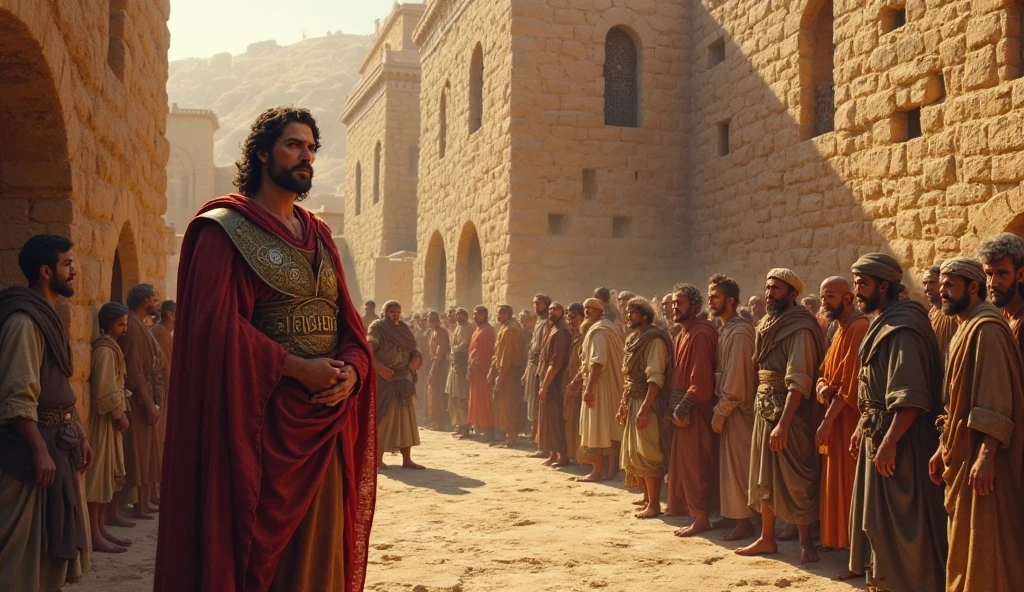 the Son of David, Absalom, rebelled against him, proclaiming himself king. David was forced to flee Jerusalem