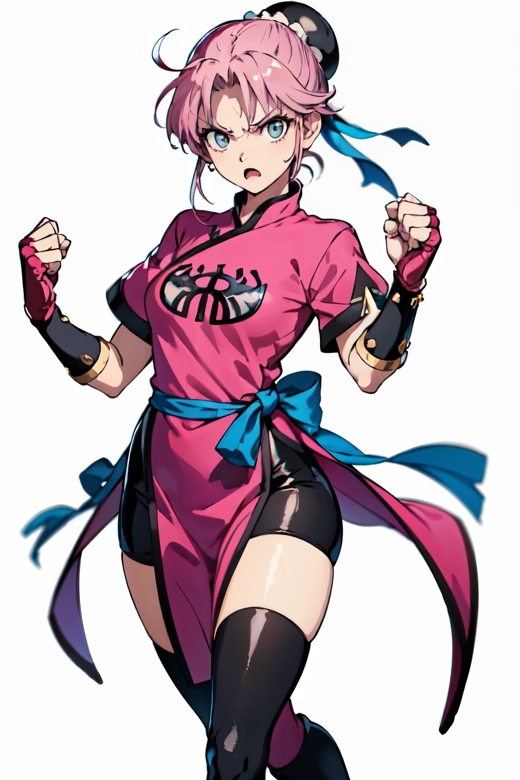 <lora:ManonMS:.8>, manonms, off shoulder, white dougi, martial arts belt, halterneck,hip vent, bodysuit, tatami, side lightning, hard light, from above, foreshortening, ballet, dance, serious, intense look, looking at viewer