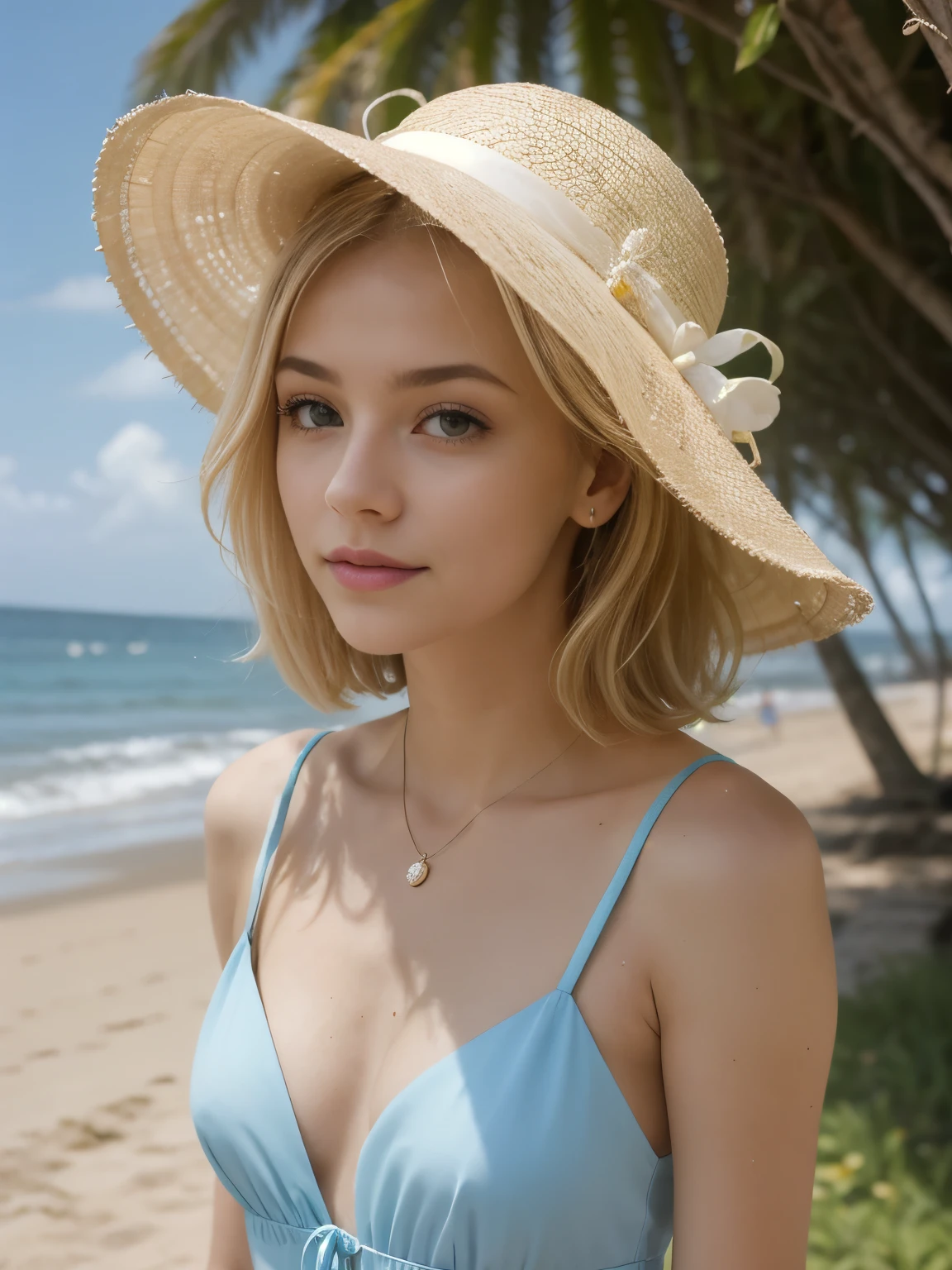 best quality, photograph, naked Swedish  lady wearing straw hat, lying on her back with legs crossed, (blonde pubic hair:1.1), (small naked breasts:1.2), tanned skin,  bright sunlight, small gold necklace, blue iris, LIPBITE, observatory platform background,score_9, score_8_up, score_7_up, score_6_up, score_5_up, score_4_up