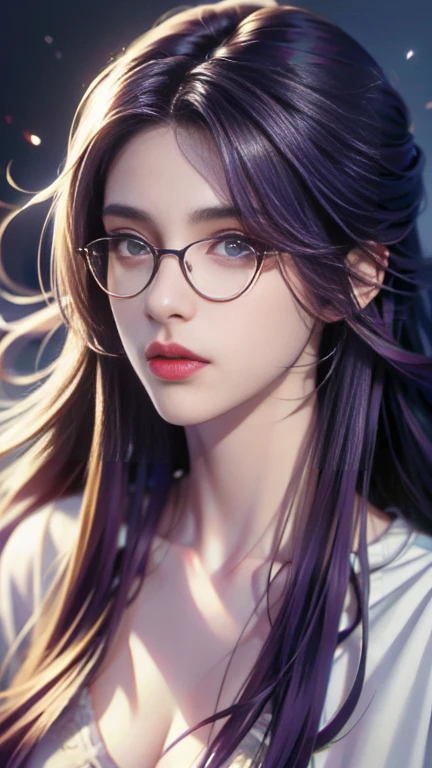 background(Black Night Sky,Big Moon),Woman close up,Wearing a white shirt、Purple Hair,Very long hair,very thick braids,Purple eyes,big ,((((Glasses))))、 realistic girl rendering, 8k artistic german bokeh, Enchanting girl, Real Girls, Gurwitz, Gurwitz-style artwork, Girl Roleplay, Realistic 3D style, cgstation Popular Topics,, 8K Portrait Rendering,(truth,truth:1.4),Wear pink pajamas,巨big ,Sparkling eyes,Purple eyes、In the depths of space, The dark god awakens,
Cthulhu, Ancient ones, With tentacles that make the heart tremble.
A being of great power, Beyond human understanding,
Emergeing from the Depths, Heralding the Ascension of the Universe.
Full of grotesque shapes and madness,
Cthulhu, Great old thing, Bringing fear and truth.
From the Sunken City of R'lyeh, He stands up,
A cult of sacrificial followers.
but、In this nightmare, The story unfolds,
A born from chaos, a story yet to be told.
The existence of both worlds, The Hybrid God,
With a heart craving love, A soul longing for brilliance.
In that terrible union, A ray of hope remains,
A creature destined to bridge the divide in the universe.
Humanized, Born from a forbidden embrace,
They embody duality, Both fear and blessing.
As they travel the world, Surrounded by fear,
They seek understanding, I want to be close.
The of Cthulhu, Born from ancient tradition,
Symbol of unity, Their destinies are forever intertwined.
Even in the dark, light flickers,
Light of Mercy, Through the Night.
deep within their being, They find solace and peace,
Accept your fate, Their love never ends.
Let's think about this story, With father ,
Of Cthulhu, elder, And his descendants are very wild..
In the depths of fear, Beauty blooms,
And in Lovecraft's nightmares, Compassion Finds a Place.