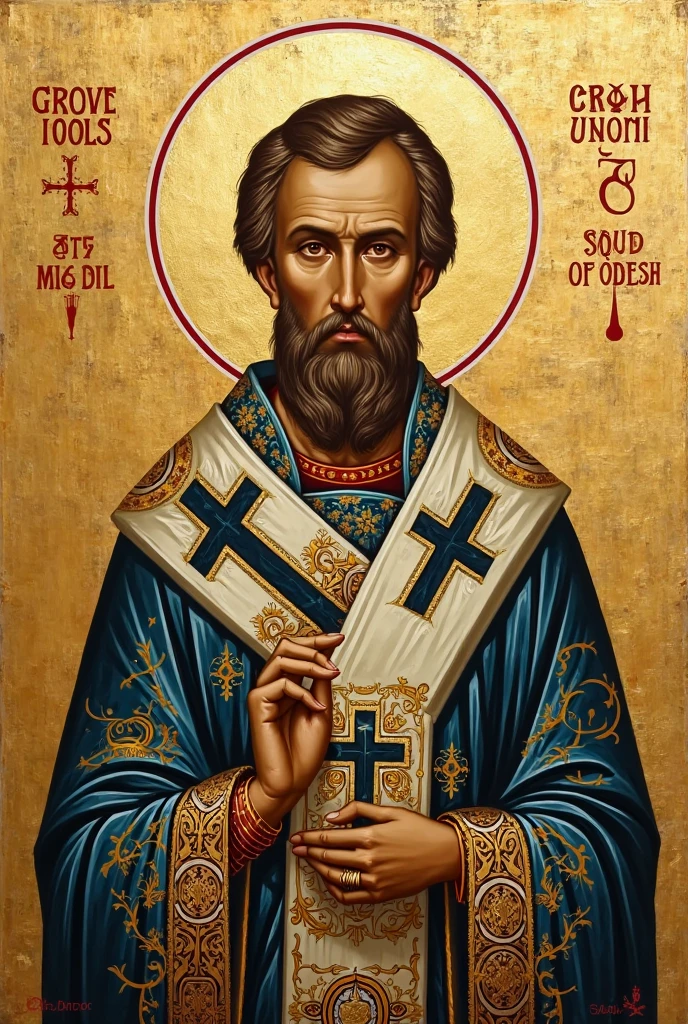 Make an orthodox icon of saint kallinikos of edessa 