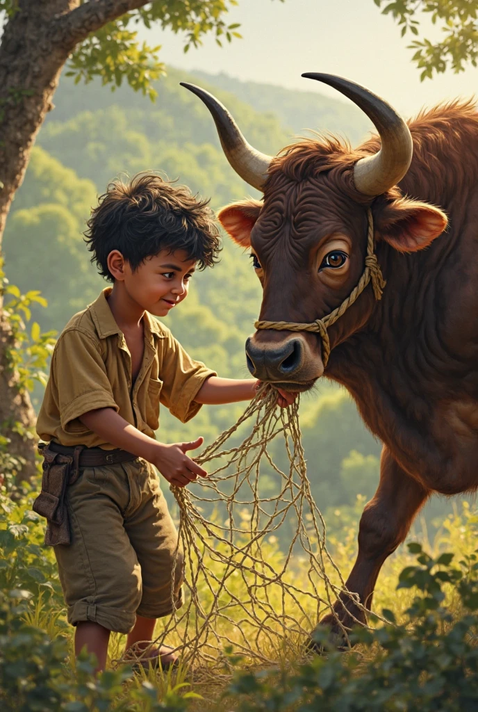 painting of a boy sitting on a cow in a field, yanjun chengt, by Ji Sheng, do hoang tuong artwork, by Liang Kai, by Luo Ping, by Lin Liang, by Sheng Mao, by Lu Guang, by Zheng Xie, by Wang Wu, by Lam Qua, by Li Song