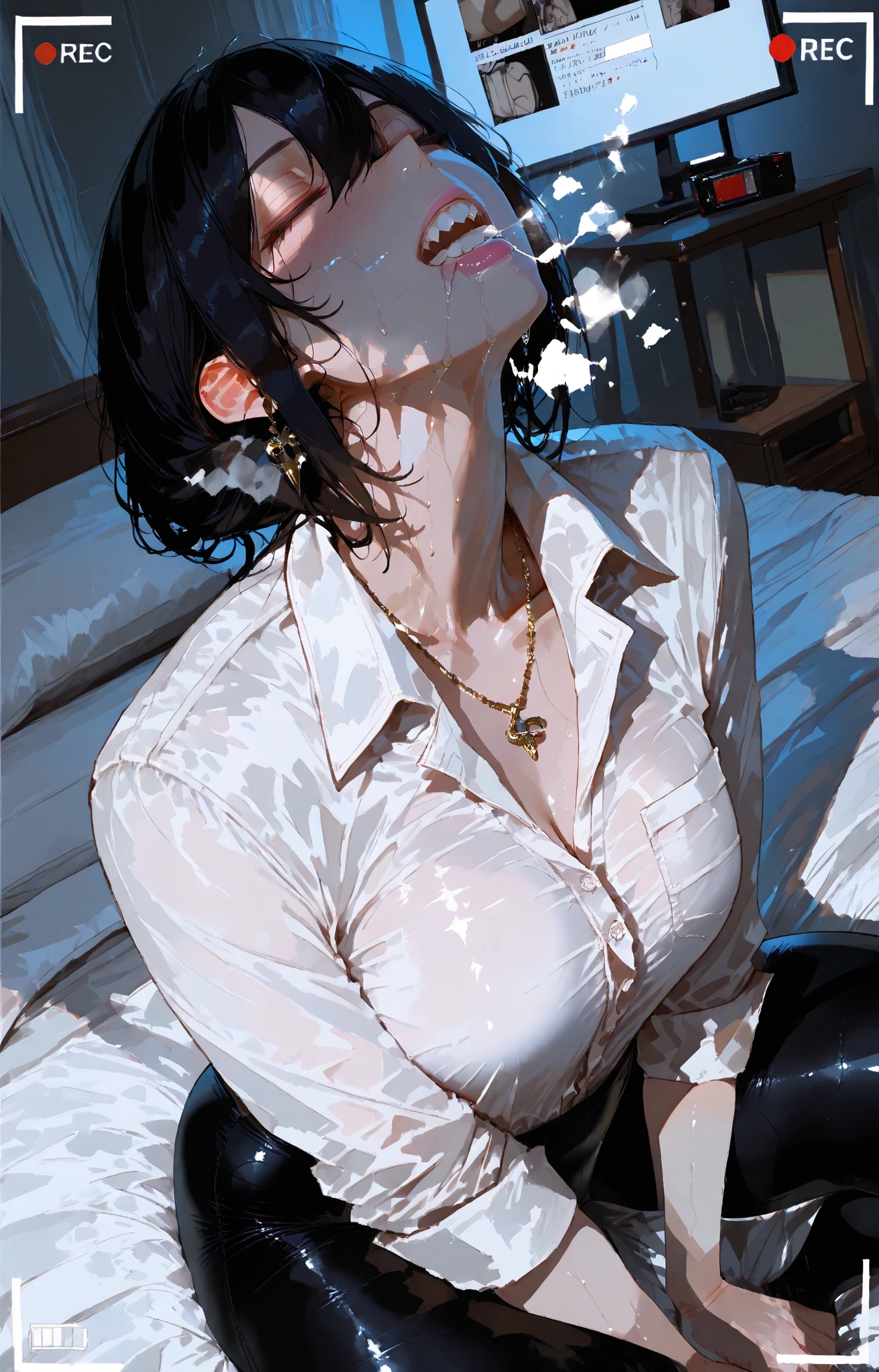 (((age rave girl))) (((being possessed by smoke))) (((coming inside her mouth))) ((Eyes closed)) ((Open mouth)) ((palms against the wall)) ((wet skin)) ((short hair)) ((Pained expression)) ((Hotel room)) ((Twitching body)) ((Looking up)) ((Hot)) ((Weak knees)) (hard nipples)) ((sexy tattoo)) ((spread legs)) ((unconscious)) ((lying on bed)) night time. Raised abdomen. Bushy pubic hair. Vagina. Dim blue lights. Eyeglasses. Chocker. Sexy dark makeup. full body sitting on a chair in a white shirt and black skirt, dominant pose, sexy dominant pose, amazing professional picture, sitting on a desk, in the office,, tight attire, casual pose, sexy pose, seductive and powerful,long high heels pumps in,big ,(low Angle)