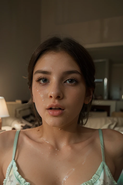 Solo, 1girl, masterpiece, best quality, extremly detailed, Cinematic lighting, intricate detail, highres, official art, finely detailed beautiful face and eyes, high resolution illustration, 8k, dark intense shadows, overexposure, [blonde hair/brown hair], single braid, blue eyes, photography of a 20yo woman, perfect face, masterpiece, ((best quality)), ((masterpiece)), (detailed), perfect face messy sweaty naked beautiful girl hair face drenched in cum laying down face completely splattered in cum skinny body beautiful eyes every inch of her face and hair completely drenched in cum legs spread