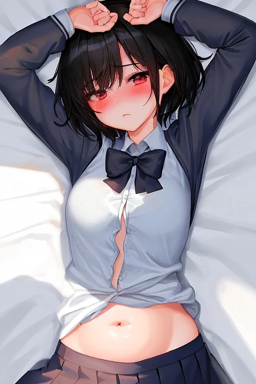 (masterpiece, best quality, high quality, highres, ultra-detailed, detailed background,)1girl,(early teens),black hair,short hair,(white business Shirt),full body,pov,fullbody,(heavy breathing:1.4)(open eyes,:1.5),(cum in pussy,cum on body,cum on breasts,cum in mouth:1.2),(flat chest :1.2)
BREAK
(lying on bed,on back,Completely exhausted and lying sprawled out as if dead after intense violent rape,white steam,labored breathing,ragged breathing,very sweaty,sweat,:1.7),
(Sweat-dampened and slightly disheveled hair peeking from the temples and nape,sweaty),(hair is stuck to body with sweat,:1.1),
BREAK
looking at viewer,shock,eyes widen in surprise,screaming,open mouth,