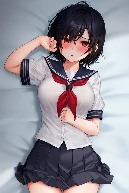 nsfw, (highly detailed beautiful face and eyes:1.2), (((lying))), bbfumika, idolmaster, long hair, hairband, (Sailor School uniform:1.5), ((huge breasted)), ((white pantie)), 1girl, solo, (lift shirt:1.5), (show off breasts:1.5), (spread legs:1.4, legs up:1.3), (pleated mini skirt:1.3), from below, (white pantie, lift skirt, pantie shot, blush), (blushing:1.2), (town overview), detailed landscape, (best quality,masterpiece:1.2), intricate details, extremely detailed,8k resolution, natural lighting,