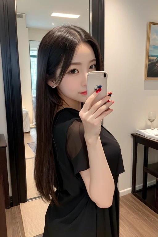 Alafed woman with long hair, Young and adorable Korean face, Young and pretty Asian face, Gorgeous Young Korean Woman, Beautiful young Korean woman, Jaeyoung Nam, 8K Selfie,Beautiful Korean Women, Long haired asian girl, Korean Girls, Choi Hong-hwa, Cute Korean Actresses,Sexy thin dress,153cm,40kg,Bust 85 Waist 55 Hips 85,