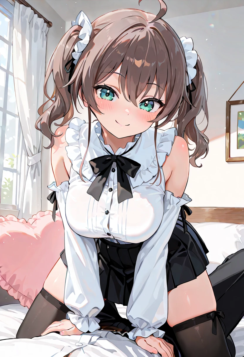 (2girls:1.3), (giantess:1.2), (height_difference:1.5), (size_difference:1.3), theme-castle, minigirl on a bed in front of the ass of a giantess, a minigirl on a bed in front of the ass of a giantess
a giantess, blunt bangs, brown_skinned, :3, angry, breasts, happy, naked, below view, from below, cleavage, laying down, sitting, back of head, backside, (blanket:1.2),
AND (minigirl:1.7) long hair, (rear_end closeup: 1.4), (A high resolution,ultra-delicate,best quality, masterpiece, Best quality at best), NFSW, absurderes, high resolution, ((best quality)), ((ultra-detailed)), beautiful face, (shiny_skin:1.2)
