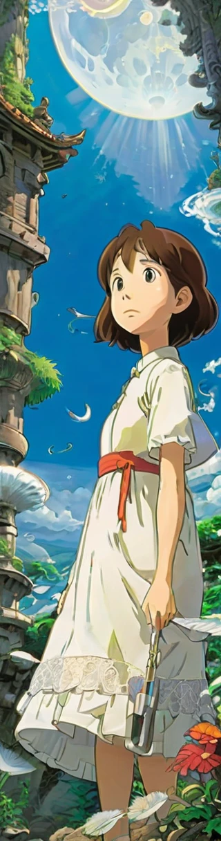 white lace, by Studio Ghibli, Best Quality, obra-prima, theme, Perfect Composition, intricate details, ultra-detailed
