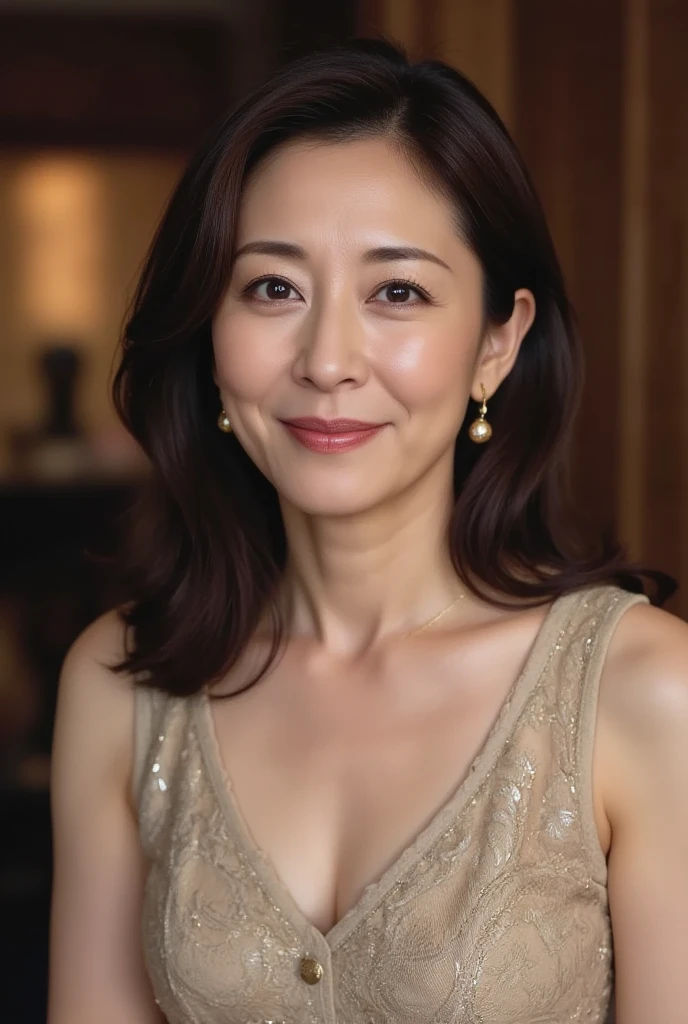 (close up of face), remove background, gravure, facing the front, ((photorealistic)), flashy makeup, from the chest up, masterpiece, highest quality, Super detailed, realistic, super dense skin, anatomically correct, (1 Japanese mature woman), (alone), 100 years old, big breasts, mature celebrity, Glamour, Sexy, pure white skin, looking at the viewer,