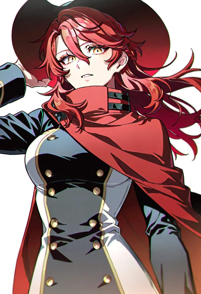<lora:persona3_kirijou-12:1> kirijoarena, hair over one eye, fur coat, bodysuit, belt
masterpiece, best quality, absurdres <lora:DarkCabalChibiStyle:0.9> chibi, white background, simple background, smile, confidant, dominant female