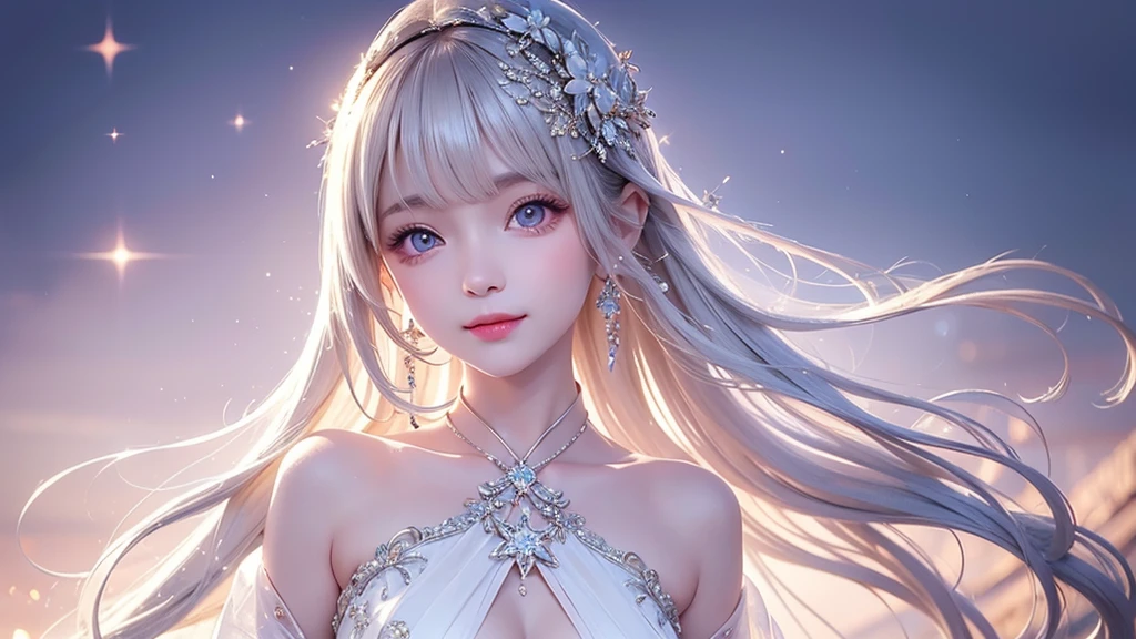 delicate Big eyes I have long hair Cute girl smile シンデレラ