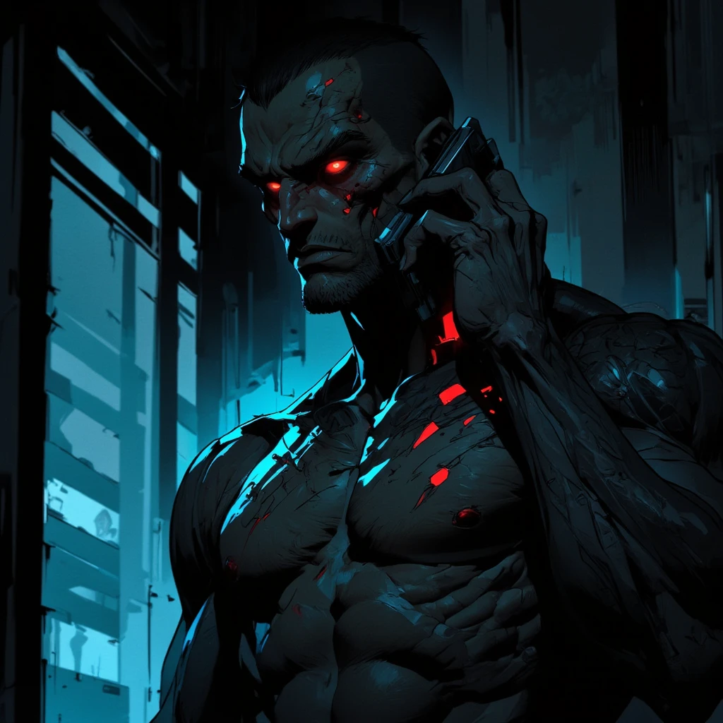 zombie, comics render, illustration, 2d character, city, grey skin, flat render, outline, master piece, intricate, rim lighting, dimlight