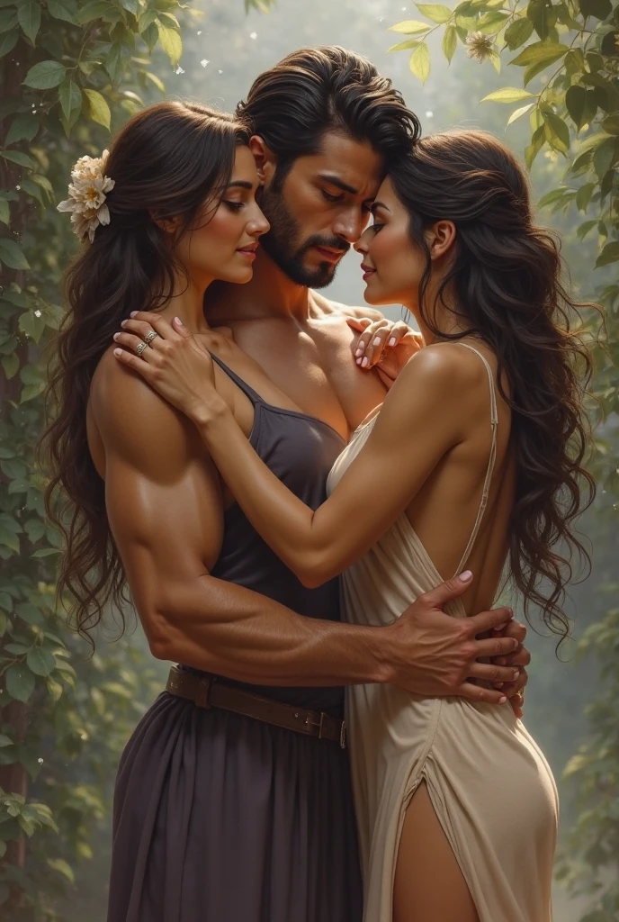 Naked man and woman
