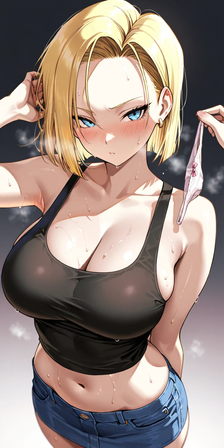 anime girl, big breasts, being hit, short hair, suffering