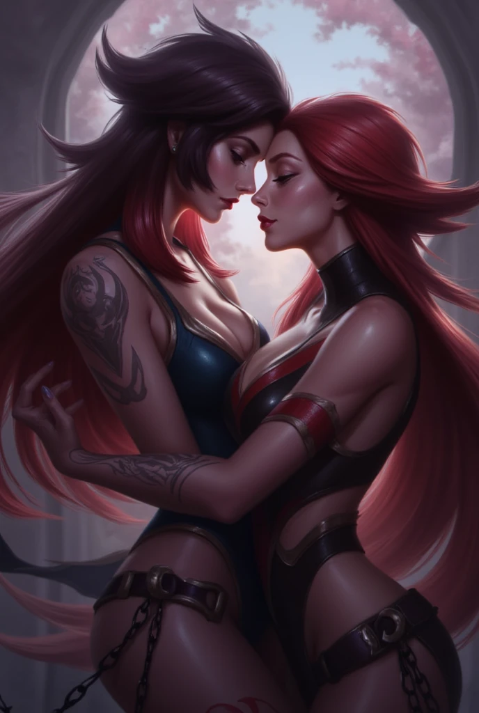 Warcraft, girls, sex, tits, naked, draenei, night elf, purple skin, moonlight, in night, vibrator, outside, kissing