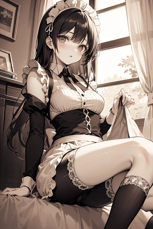 masterpiece,highest quality,One girl,(黒いtwo side up:1.1),(Wavy Hair:1.1),Mid-length hair,(Light blue gradient hair:0.8),Big Breasts,ruffled white blouse,black flared skirt,Ribbon ornament,Fishnet tights,Panty shot,Roll up your skirt,Naughty smile,Up Leg,Panty Focus,Camel Toe,Lace panties,(Hollow Eyes),(scorned eyes),Spreading pussy,From below,Looking down,throw