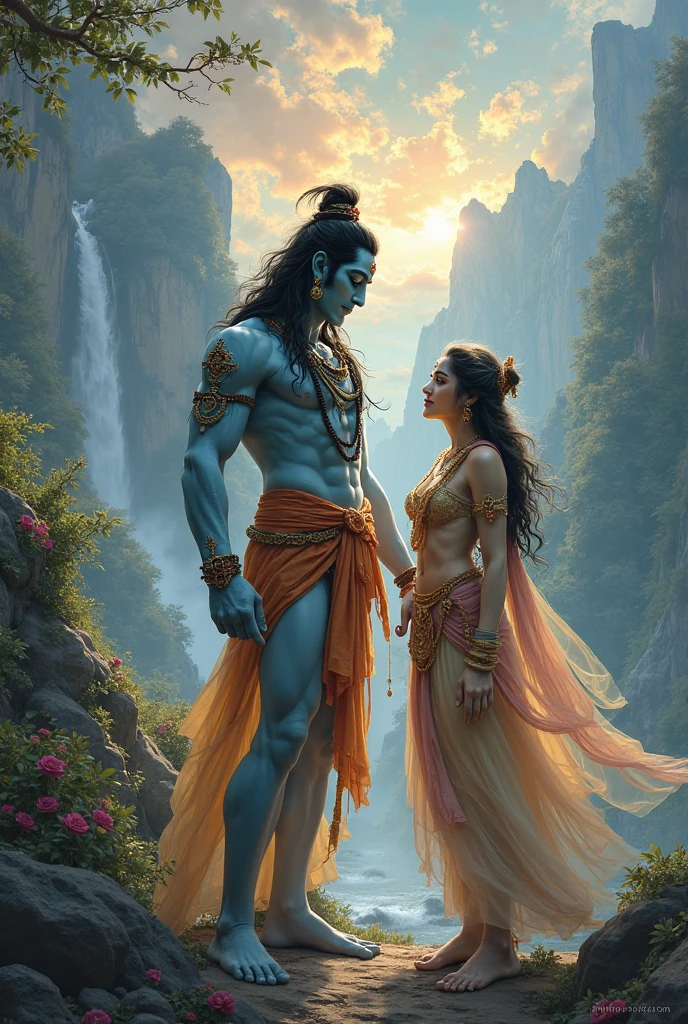 Bhagwan Shiva photos with her wife and wishing ram