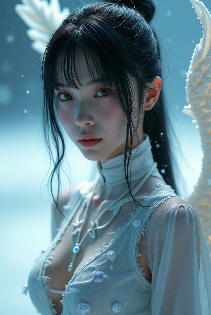 (Burning edge flame effect), Midnight Moonlight, (It's photorealistic: 1.4), Dim undersea volcanic staircase, deep cave, Super high resolution, (It's photorealistic: 1.4), Raw photo, , Butterfly woman with spider webs entangled all over her body, Red spider tattoo on woman's back, ecstatic face, (eyes are black), small breastidi hair), (cloud: 1. 5), Spiders spreading their legs, Large cobwebs, high contrast, dark night, shadow area, strobe lighting) soft skin, clean skin, skin texture, (Depth of the bounds written), background light, 35mm, Spiral afterimage, blur (Qianfang, The whole body of the spider, Dim wide chiffon curtain of white spider wrapped like a cocoon, Spiral White Spider Thread, Woman sleeping in a spider web, entangled in threads, The cave is surrounded by a swirl of blue-black smoke, Scenes that are difficult to see: Point line light source, Sweet sensations of the world