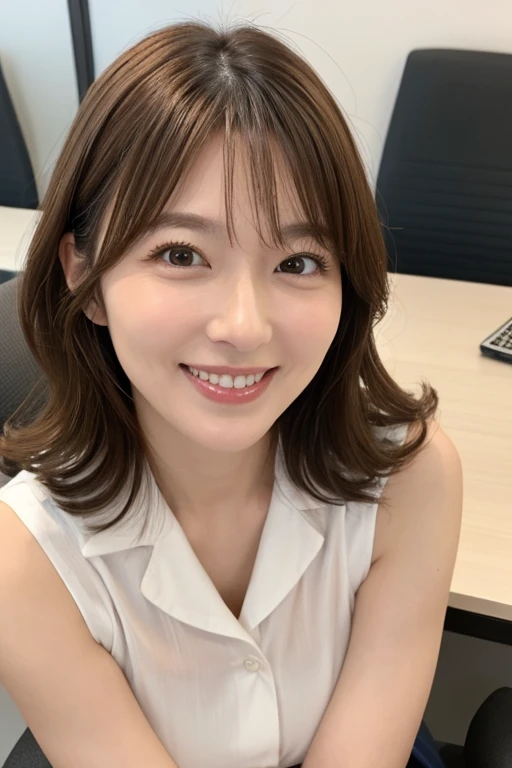 ((Flat Chest:1.5)), ((Flat Chest:1.5)), ((Flat Chest:1.5)), ((Flat Chest:1.5)), ((skinny:1.5)), ((Small breasts:1.5)), (View your audience:1.5), (Looking into the camera:1.5), Japanese, The most beautiful Doctor, Physical build, Short arms, ((Narrow eyes)), ((light eyebrows:1.5)), ((thin eyebrows:1.5)), Fleeting atmosphere, 38 years old, (Beautiful straight light brown medium hair:1.5), ((bangs:1.2)), ((Thin lips)), ((In the city of Ginza)), ((Midi-length belted collared shirt dress)), ((necklace)), masterpiece, Highest quality, Detailed skin, Detailed face, fine grain, 8k, Excellent anatomy, Portraiture, (random pose), (dynamic angle), (random angle), Very small mole on left cheek,