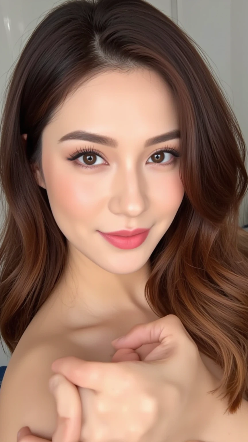 (Highest quality、8k、Award-winning works、Ultra-high resolution)、One beautiful woman、(Wearing a shiny tight swimsuit)、(blonde:1.1)、Bright color contacts、Perfect Makeup、Bright and shiny lipstick、(Very heavy makeup:1.2)、(Deep pink around the eyes:1.1)、Beautiful bright eyeshadow、Heavy makeup around the eyes、(Huge breasts:1.2)、Great shorthair、(Romantic affection:1.1)、The best smile he had when he saw me、(Many of them emphasize the body line...:1.1)、(Strongly blurred vibrant Harajuku city background:1.1)、(Strongly blurred background:1.1)、Accurate anatomy、(Ultra-high resolutionの完璧な美しい歯:1.1)、Ultra-high definition beauty face、Ultra HD Hair、Ultra HD Shining Eyes、輝くUltra-high resolutionの美肌、Ultra-high resolutionの艶やかな唇, Very detailed,Shiny lips with noticeable lip wrinkles,Perfect Lips