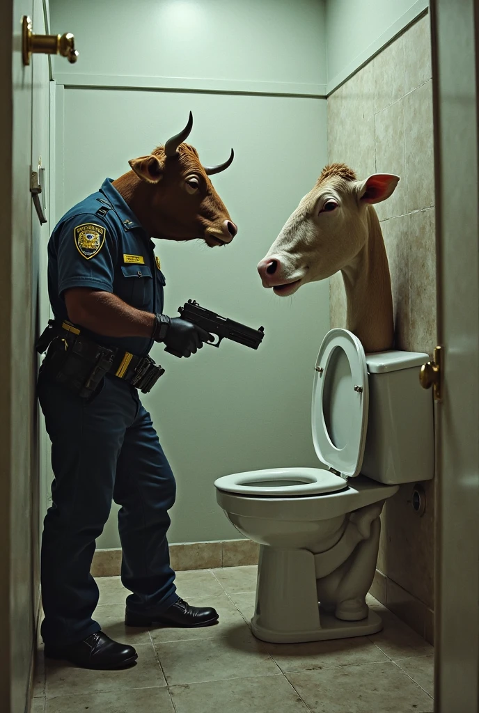 1 furry, a powerful minotaur, (german genetics, wearing a leather collar, very soft fur, sitting inside a bathroom stall, orgasm face, huffing, grunting:1.19) thick horns, male, soft light, (photorrealistic rendering, detailed manly bull face, minotaur wearing black swat gear, detailed clothing textures, close focus on boots:1.21), solo, wearing black tactical boots, (photographic masterpiece, accurate long equine genitalia, erection, very detailed tactical boots, very oversized boots:1.61), mottled penis (masturbating furiously, jerking off with both hands, orgasm, cumshot, erection, flared head, minotaur with equine genitalia, very saggy balls:1.51), hyperrealistic equine genitalia, (photographic lighting, medial ring, hazel eyes, sitting on a toilet, wearing tactical gloves, fully clothed:1.43), oversized cow nose, (front view, detailed boot leather texture:1.27), sagging testicles, very detailed testicles, security guard, officer