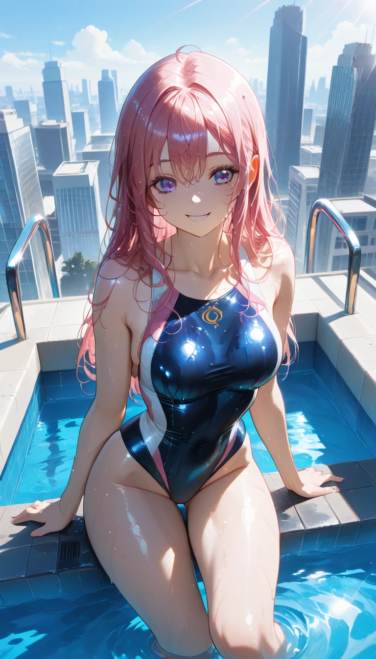 ruanyi0074, torn swimsuit, one-piece swimsuit, Pool,
lala satalin deviluke,to love る,long pink hair, very long sidelocks, green eyes,Symmetrical eyes, Ahoge,
((Highest quality)), ((masterpiece)),(detailed),High resolution,Sharp focus,Perfect Face,Perfect Fingers,{best illustration},(complete anatomy),
(非常にdetailed CG unity 8k wallpaper),(((Vibrant colors))),Official Art,glamorous,large breasts, Medium ass,
shiny 肌,very shiny 肌,Shiny body,plastic glitter 肌,exaggerated shiny 肌,illuminated 肌,
((detailedなボディ)),(detailedな顔)), cute,Lewd,erotic,Bold,Camel Toe,(erection of nipple),
seductive smile, embarrassed,
Pushing hips forward, (sitting), Open legs wide, spread legs, arms behind back,