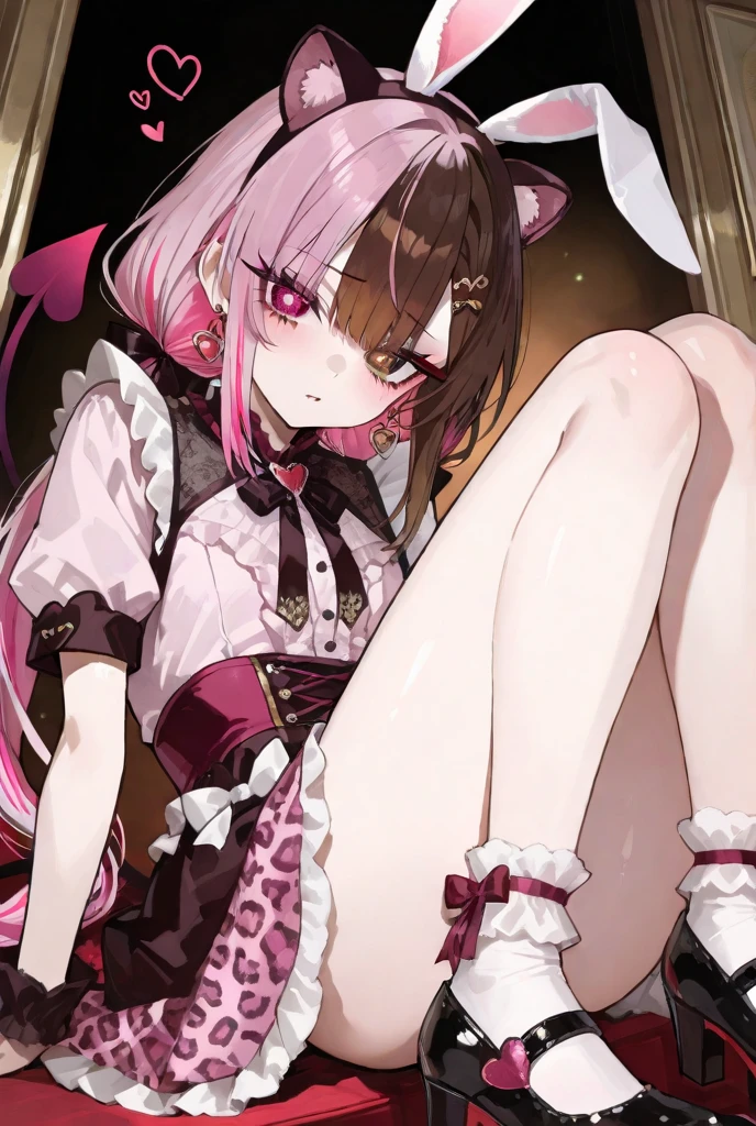 Chiquita、beastman、cute、lolita、Image colors of pink and white、fox ears、fox tail、frilly clothes、skirt、lots of ribbons、cute、lolita、Chiquita、beastman、hair length、hair down、frilly clothes、Image colors of pink and white、yellow eyes、ピンクと白のlolita clothes、frilly clothes、lots of ribbons、cute、fox ears、fox tail、beastman、furry、Pink and white fur、((ピンクと白のlolita clothes:1.2))、ピンクと白のfox ears、Pink and white tail、Pink and white fur、ピンクと白のlolita、frilly clothes、clothes with lots of ribbons、Chiquita、beastman、Pink and white fur、yellow eyes、, ??????, ???, woman on top